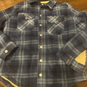 Weatherproof Blue and Cream Fleece-Lined Jacket